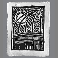 'Hiroshima'  •  Galiano Relief 2016 group print  Theme 'Built Environment'